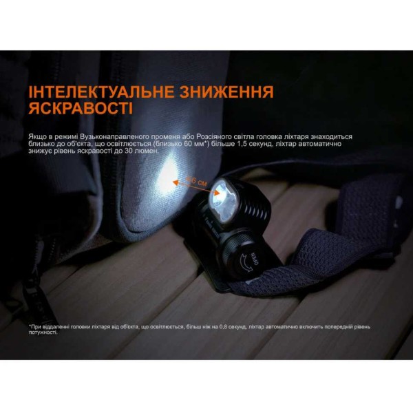 Фото - Ліхтар налобний Fenix HM55Rblc